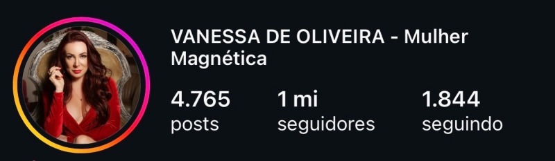 Vanessa de Oliveira Instagram Stats